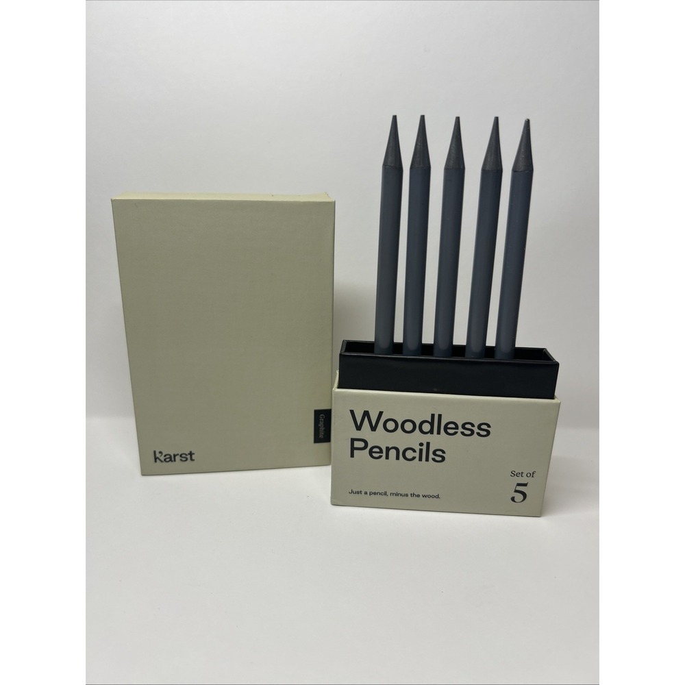 Karst Woodless Pencils Set of 5 Karststone Paper Brand New Graphite Only